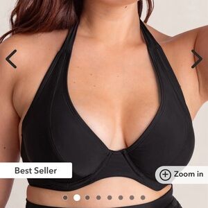 Essentials Full Coverage Halter Bikini Top